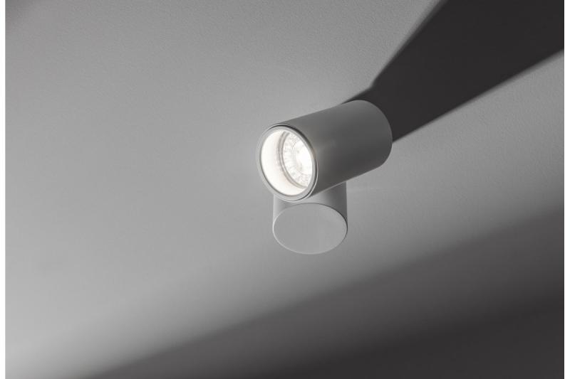 Plafoniera Decor LUPO aluminium 11.6x5.6x11.5 IP20 1*GU10 max. 50W okrągła biała. 1208963927