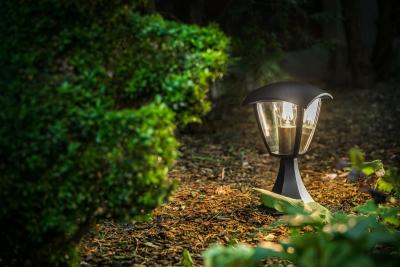 Dekoracyjna lampa ogrodowa MARINA-PS E27 MAX.20W IP54 AC220-240V 50-60Hz słupek 30cm czarny. 1208963932