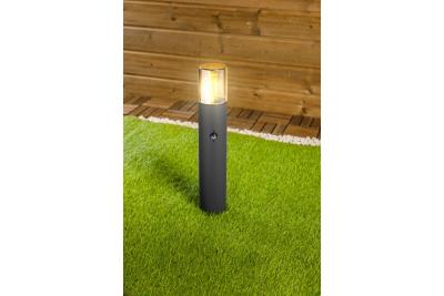 Oświetlenie ogrodowe MEDIO-P 50 PIR E27 MAX.15W IP54 AC220-240V 50-60Hz słupek grafitowy. 1208963940