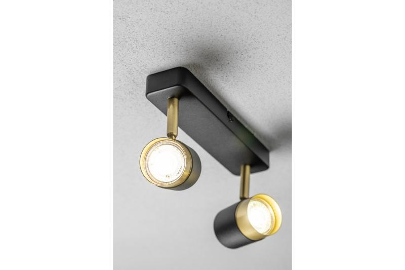 Oświetlenie sufitowe Decor ORIO aluminium 24,0x5,5x14,0 IP20 2*GU10 max. 50W okrągłe czarne. 1208963965