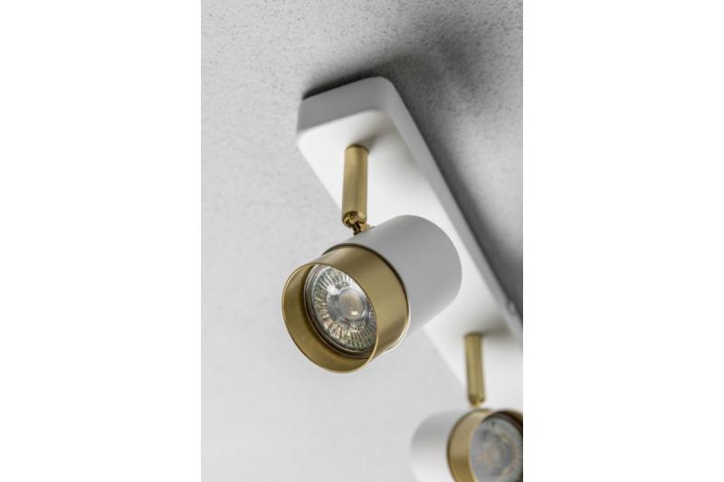 Dekoracyjna oprawa sufitowa ORIO aluminium 43,0x5,5x14,0 IP20 3*GU10 max. 50W okrągła biała. 1208963966