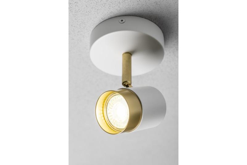 Dekoracyjna oprawa sufitowa ORIO aluminium 11.6x5.6x11.5 IP20 1*Gu10 max. 50W okrągła biała. 1208963968