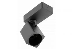 Dekoracyjna oprawa ścienna RENO aluminium IP20 max. 20W pojedyncza kwadratowa czarna. 1208963978