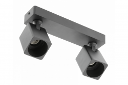 Oprawa sufitowa Decor RENO aluminium IP20 max. 20W*2 podwójna kwadratowa czarna. 1208963980