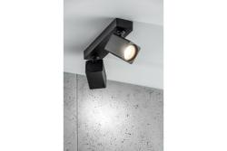 Oprawa sufitowa Decor RENO aluminium IP20 max. 20W*2 podwójna kwadratowa czarna. 1208963980