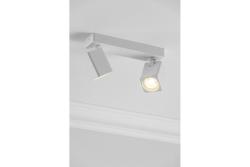 Plafondlamp Decor RENO aluminium IP20 max. 20W*2 podwójny kwadrat biały. 1208963981
