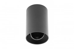 Ozdobna sufitowa oprawa oświetleniowa RESTO PC φ80x125mm IP20 max 20W okrągła czarna. 1208963985
