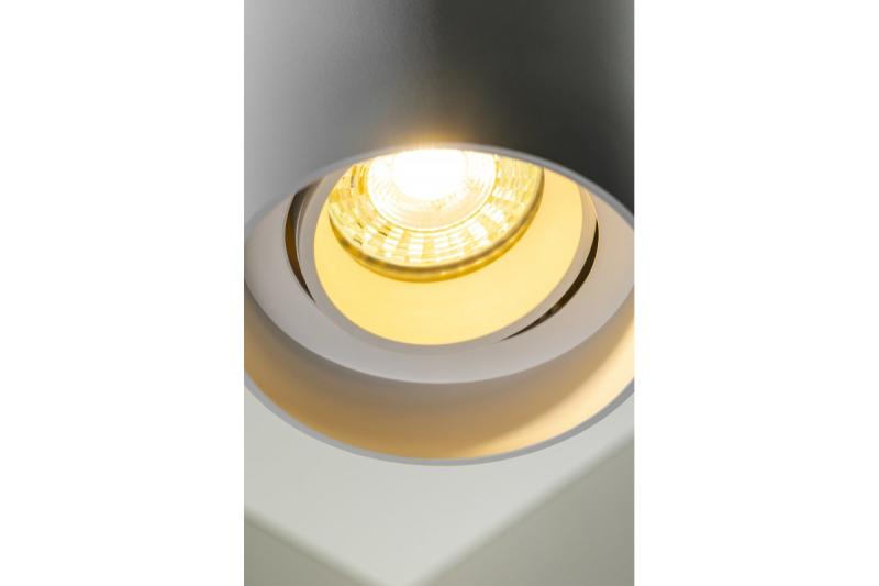 Dekoracyjna oprawa sufitowa RESTO PC φ80x125mm IP20 max 20W okrągła biała. 1208963986