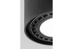 Dekoracyjna oprawa sufitowa SAKURA aluminiowa 120x85 IP20 ES111 GU10 okrągła czarna. 1208963989