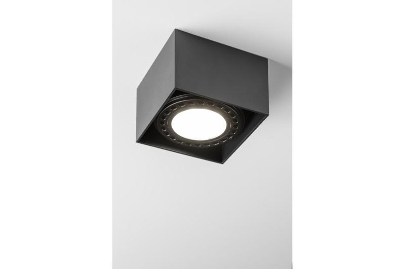 Dekoracyjna oprawa sufitowa SAKURA alum. 120x120x85 IP20 ES111 GU10 kwadratowa czarna 1208963991