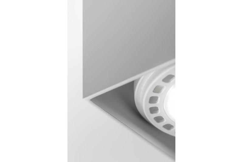 Plafoniera Dekoracyjna SAKURA alum. 120x120x85 IP20 ES111 GU10 kwadratowa biała 1208963992