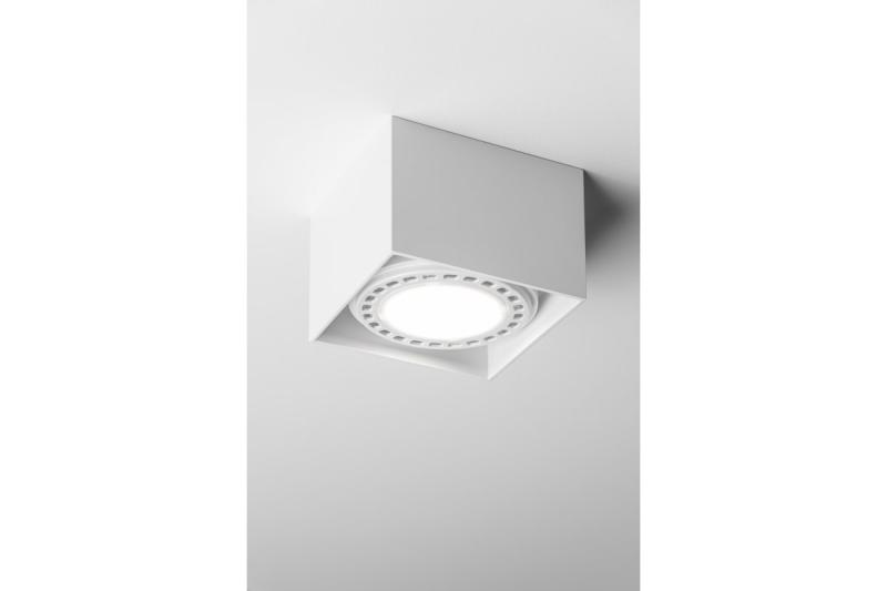 Plafoniera Dekoracyjna SAKURA alum. 120x120x85 IP20 ES111 GU10 kwadratowa biała 1208963992
