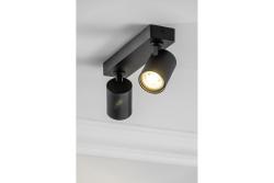 Oprawa sufitowa Decor SANTO aluminium IP20 max. 20W*2 podwójna okrągła czarna. 1208963997