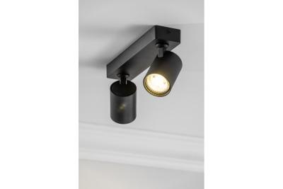 Oprawa sufitowa Decor SANTO aluminium IP20 max. 20W*2 podwójna okrągła czarna. 1208963997