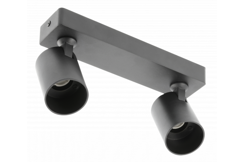 Oprawa sufitowa Decor SANTO aluminium IP20 max. 20W*2 podwójna okrągła czarna. 1208963997