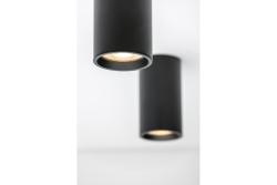 Lampa dekoracyjna montowana natynkowo SENSA MINI aluminium 64x115 IP20 max 50W okrągła czarna obudowa. 1208964013