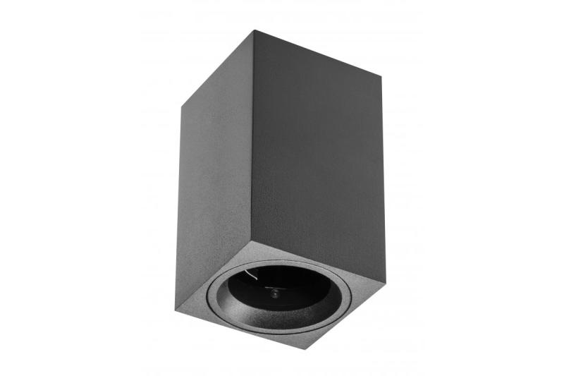 Lampa dekoracyjna montowana natynkowo SENSA MINI aluminium 70x70x115 IP20 max 50W kwadratowa czarna obudowa. 1208964015