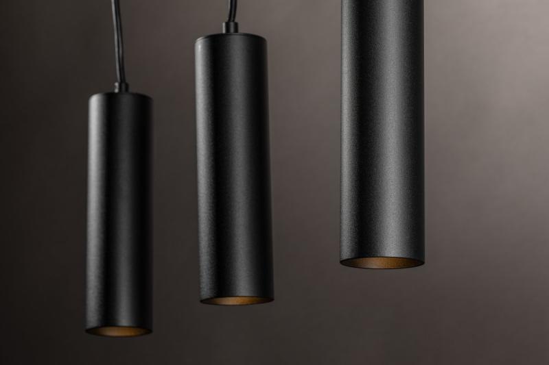 Dekoracyjna lampa wisząca TRESOS II 3xGU10 aluminium IP20 max. 3x20W czarna. 1208964030