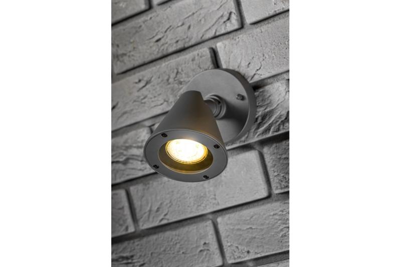 Decor Tuinarmatuur LUSTINO-D GU10 MAX.20W IP44 AC220-240V 50-60Hz kinkiet na dolną część ściany, grafit. 1208964032