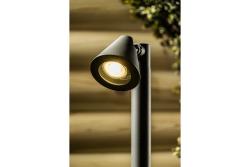 Ozdobne oświetlenie ogrodowe LUSTINO-P 50 GU10 MAX.20W IP44 AC220-240V 50-60Hz słupek montażowy grafit. 1208964033