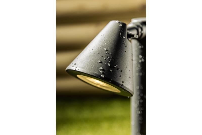 Dekoracyjna lampa ogrodowa LUSTINO-P 80 GU10 MAX.20W IP44 AC220-240V 50-60Hz słupek montażowy grafit. 1208964034