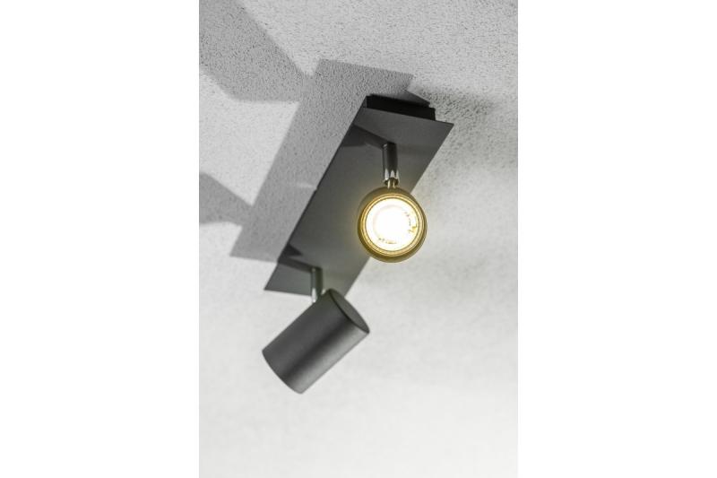 Plafondarmatuur Decor VENETO IP20 max. 20W 2 x GU10 okrągły czarny. 1208964038