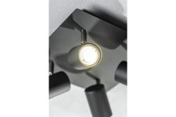 Plafoniera Dekoracyjna VENETO IP20 max. 20W 4 x GU10 okrągła/kwadratowa czarna. 1208964046