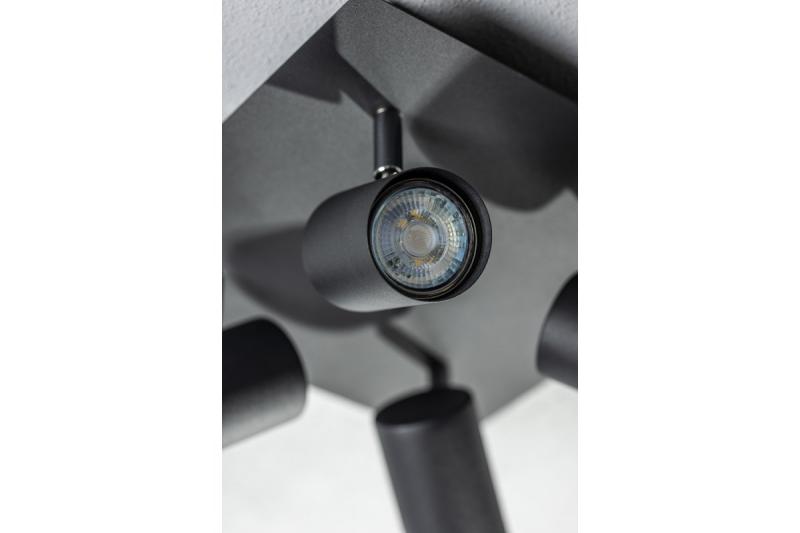 Plafoniera Dekoracyjna VENETO IP20 max. 20W 4 x GU10 okrągła/kwadratowa czarna. 1208964046