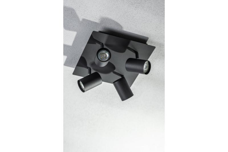 Plafoniera Dekoracyjna VENETO IP20 max. 20W 4 x GU10 okrągła/kwadratowa czarna. 1208964046