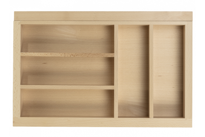 Decor Cutle Pojemniki na sztućce Regulowany organizer na sztućce Kolor Bukowy 1208966290