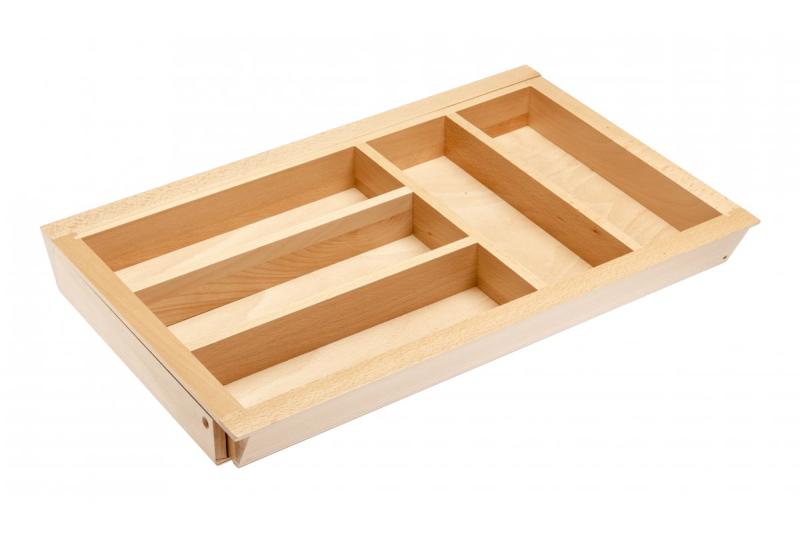 Decor Cutle Pojemniki na sztućce Regulowany organizer na sztućce Kolor Bukowy 1208966290