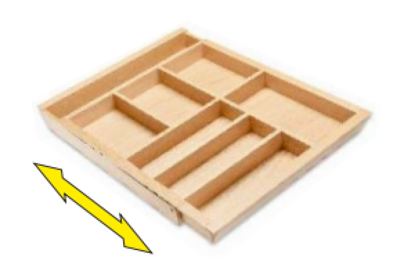 Dekor Cutle Wkład na Sztućce do Kuchni Regulowany Wkład do Szafek 600-1000mm 1208966291