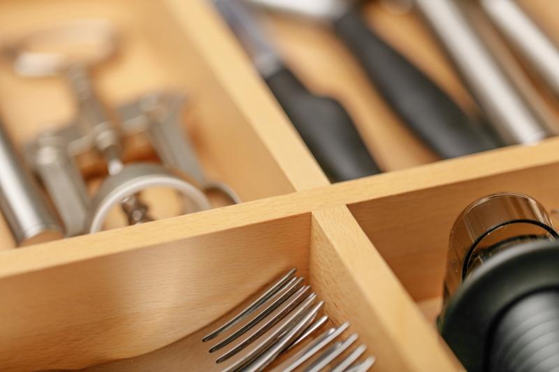 Dekor Cutle Tacka na Sztućce Kuchnia Regulowany Organizator na Sztućce 1208966292