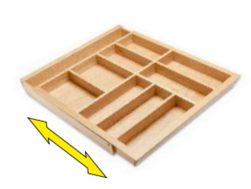 Dekor Cutle Tacka na Sztućce Kuchnia Regulowany Organizator na Sztućce 1208966292