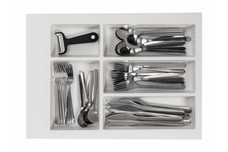 Dekor Cutle Wkład na Sztućce do Szuflady Kuchennej 400 Biały 1208966373