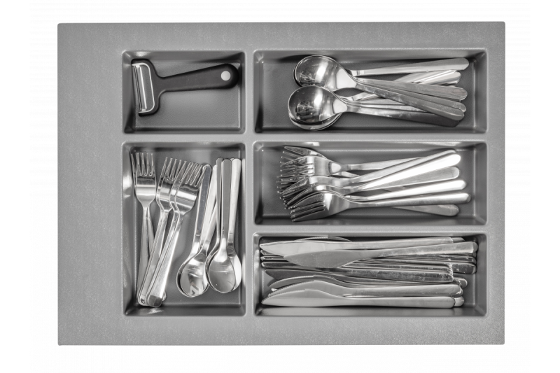 Dekor Cutle Wkład na sztućce do szuflady kuchennej 400 Antracyt 1208966374