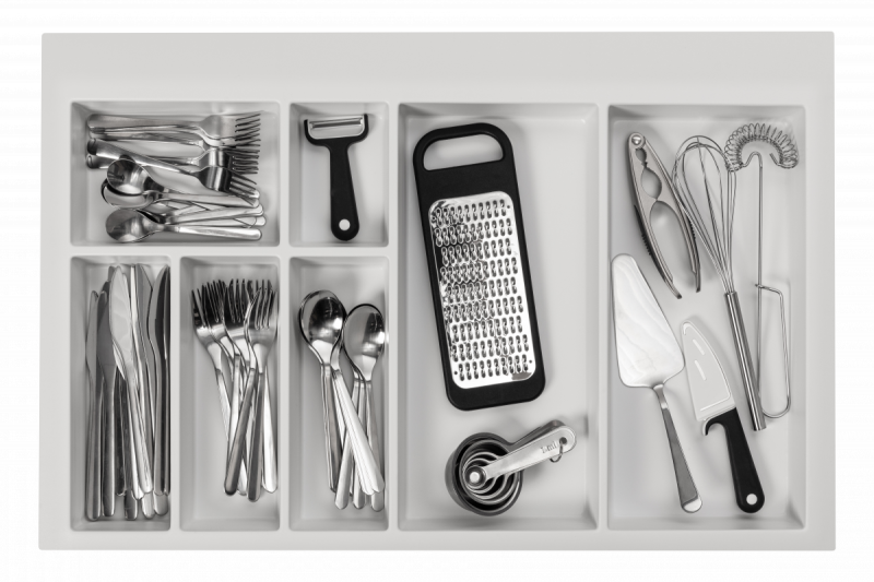 Dekor Cutle Wkład do Szuflady Kuchennej 800 Axispace Biały 1208966379