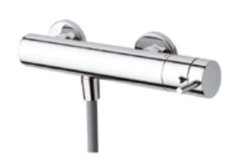 Waterevolution Flow termostat prysznicowy z zestawem prysznicowym PVD jasne złoto T140TWGE