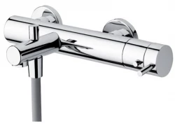 Waterevolution Flow termostaat voor bad met handdoucheset PVD Licht goud T130TWGE