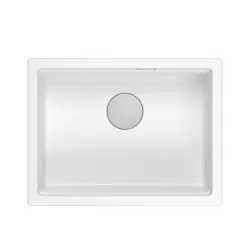 Quadri Newport II biały granitowy zlew podblatowy biały 560x450 mm 1208966922