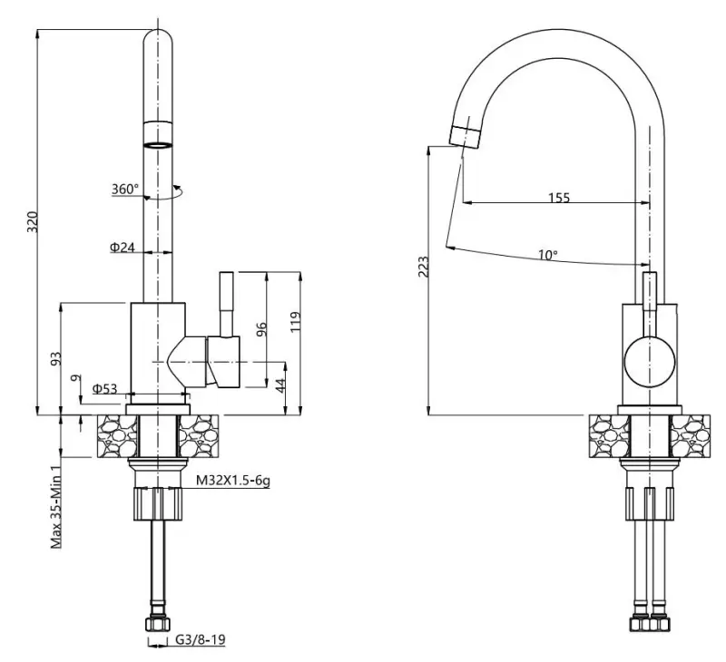 Quadri Dixton 40 set met zwarte rvs spoelbak met nano pvd 400x450 mm met kraangat opbouw en Quadri Conventry keukenkraan

Quadri Dixton 40 zestaw z czarnym zlewozmywakiem ze stali nierdzewnej