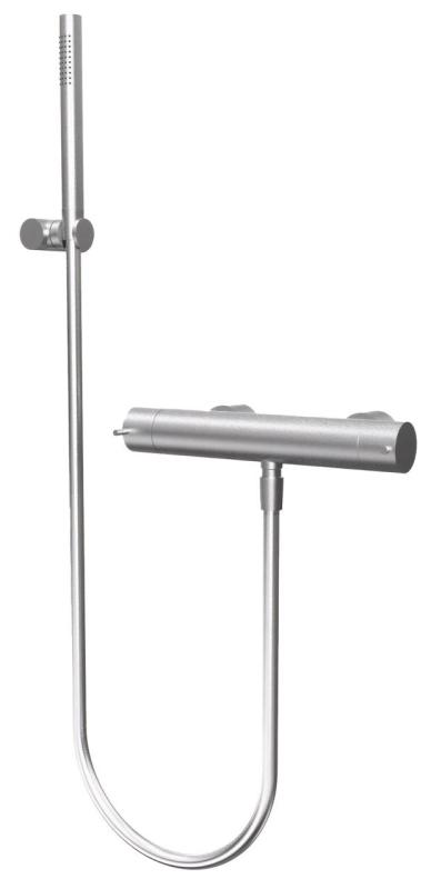 Waterevolution Flow termostat prysznicowy z zestawem prysznicowym ze stali nierdzewnej RVS T140TNIE