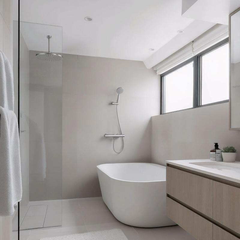 Waterevolution Flow termostat prysznicowy z zestawem prysznicowym okrągłym ze stali nierdzewnej T140TNRIE