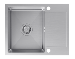 Quadri Dixton 80 RVS zlew 600x480 mm z ociekaczem, odwracalny 1208967196