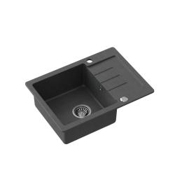 Quadri Kendal antracytowy granitowy zlewozmywak z ociekaczem 60x44cm odwracalny 1208967400