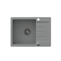 Quadri Kendal szary granitowy zlew z ociekaczem 60x44cm odwracalny 1208967401
