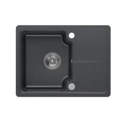 Quadri Kendal antracytowy granitowy zlew 58x44cm z ociekaczem 1208967403