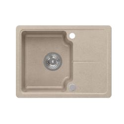 Quadri Kendal beżowy piaskowy granitowy zlewozmywak 58x44 cm z ociekaczem 1208967405
