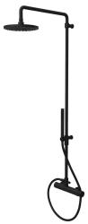 Waterevolution Flow zestaw prysznicowy z deszczownicą matowa czarna 200 mm T141NRPR
