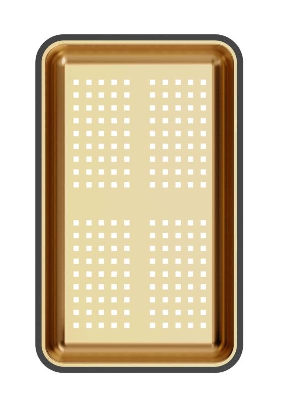 Quadri miedziana tacka na resztki 38x23 cm do zlewozmywaków Newport 1208967505